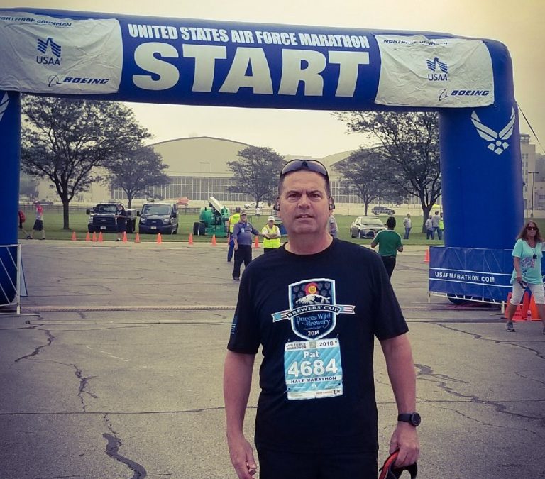 USAF half Marathon-Dayton, OH. Thank you Pat!